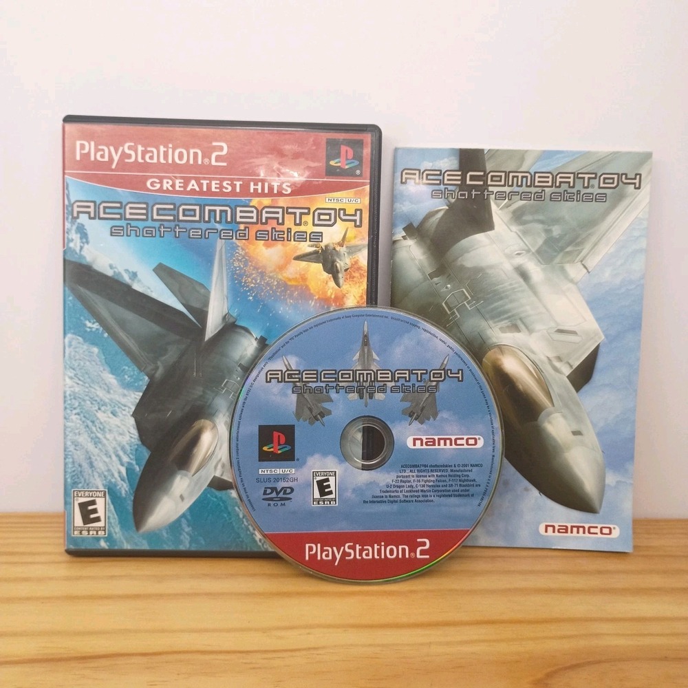Ace Combat 04: Shattered Skies Greatest Hits (Sony PlayStation 2) CIB Tested!